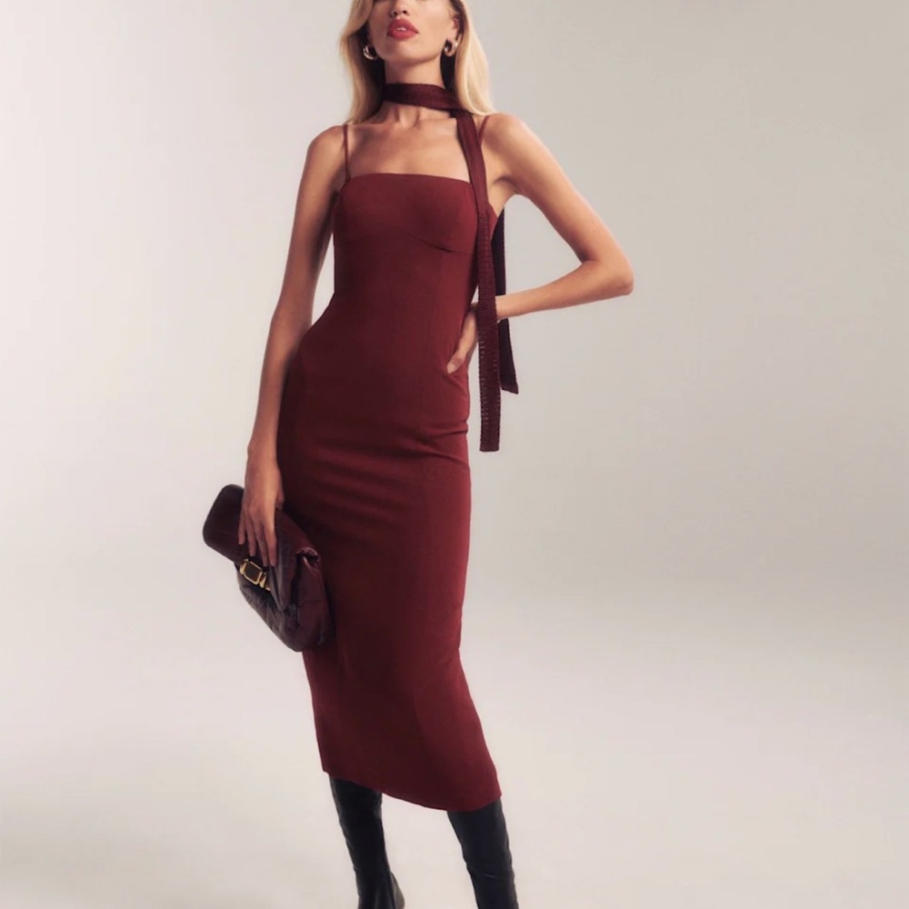 Reformation Angelo Dress in Chianti NWT